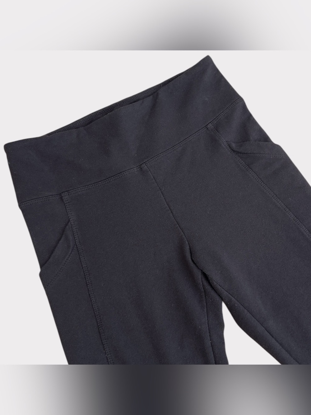 Ladies Max & Mia black leggings with pockets workout yoga pants